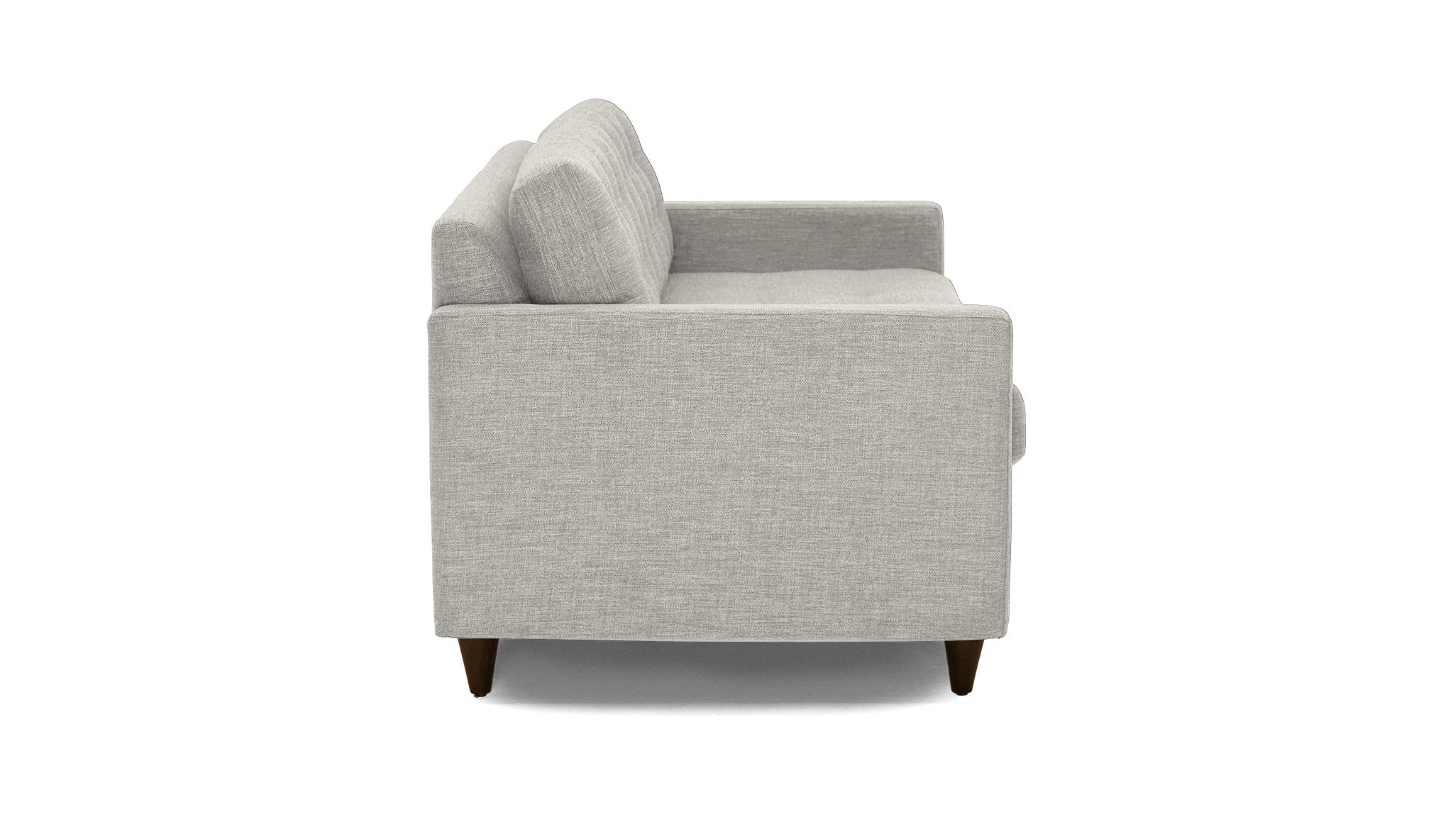 White Eliot Mid Century Modern Sleeper Sofa - Bloke Cotton - Mocha - Standard Foam - Image 2