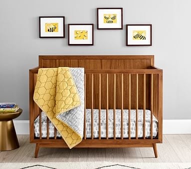 west elm x pbk Mid Century 4-in-1 Convertible Crib, Acorn, In-Home Delivery - Image 2