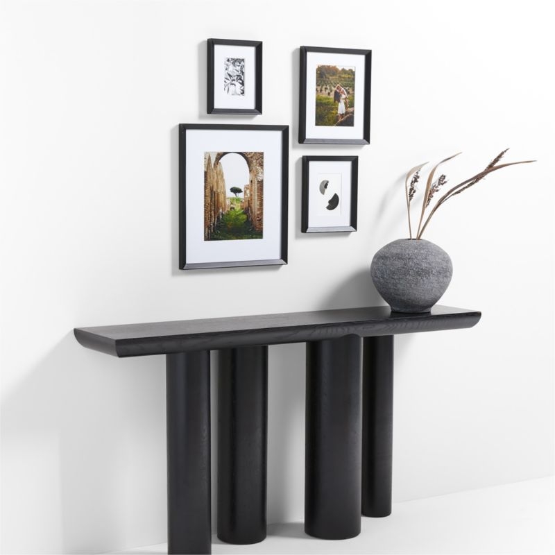 Icon Wood 4-Piece Black Gallery Wall Frame Set - Image 1