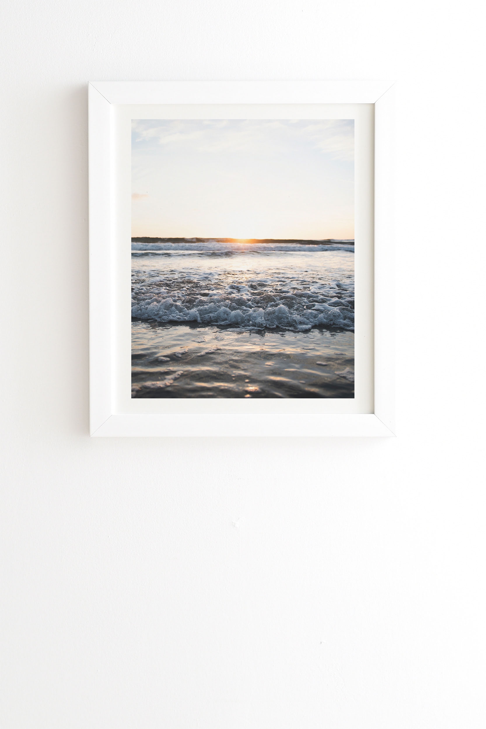 Sundown by Bree Madden - Framed Wall Art Basic White 8" x 9.5" - Image 0