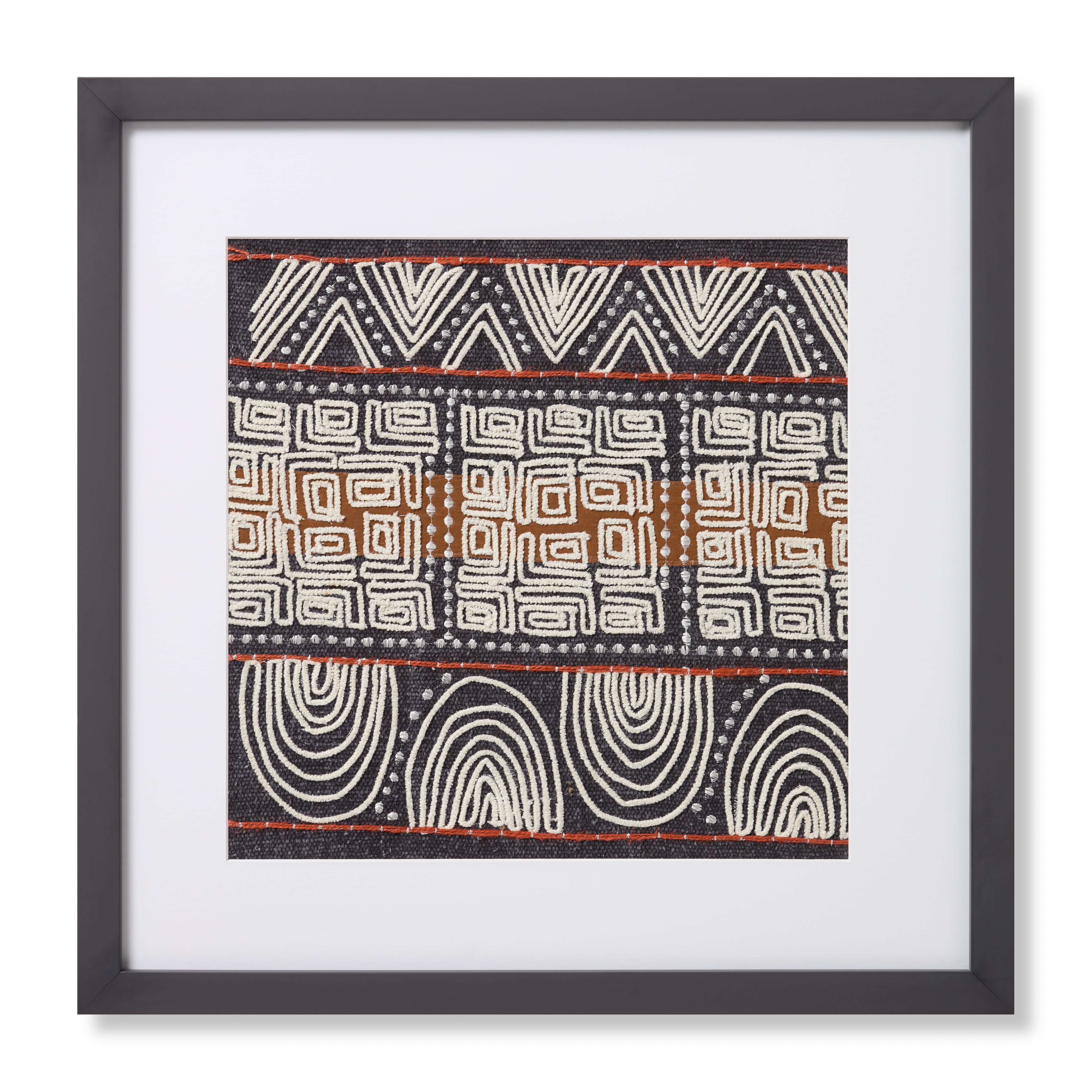 Rain Forest RAINO Blue / Rust 2'-2" X 2'-2" Wall Art - Image 0