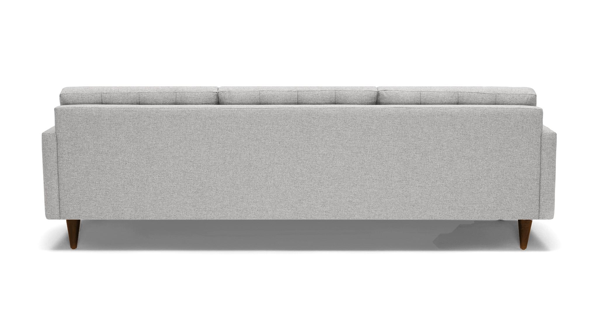 Gray Eliot Mid Century Modern Grand Sofa - Sunbrella Premier Fog - Mocha - Image 4