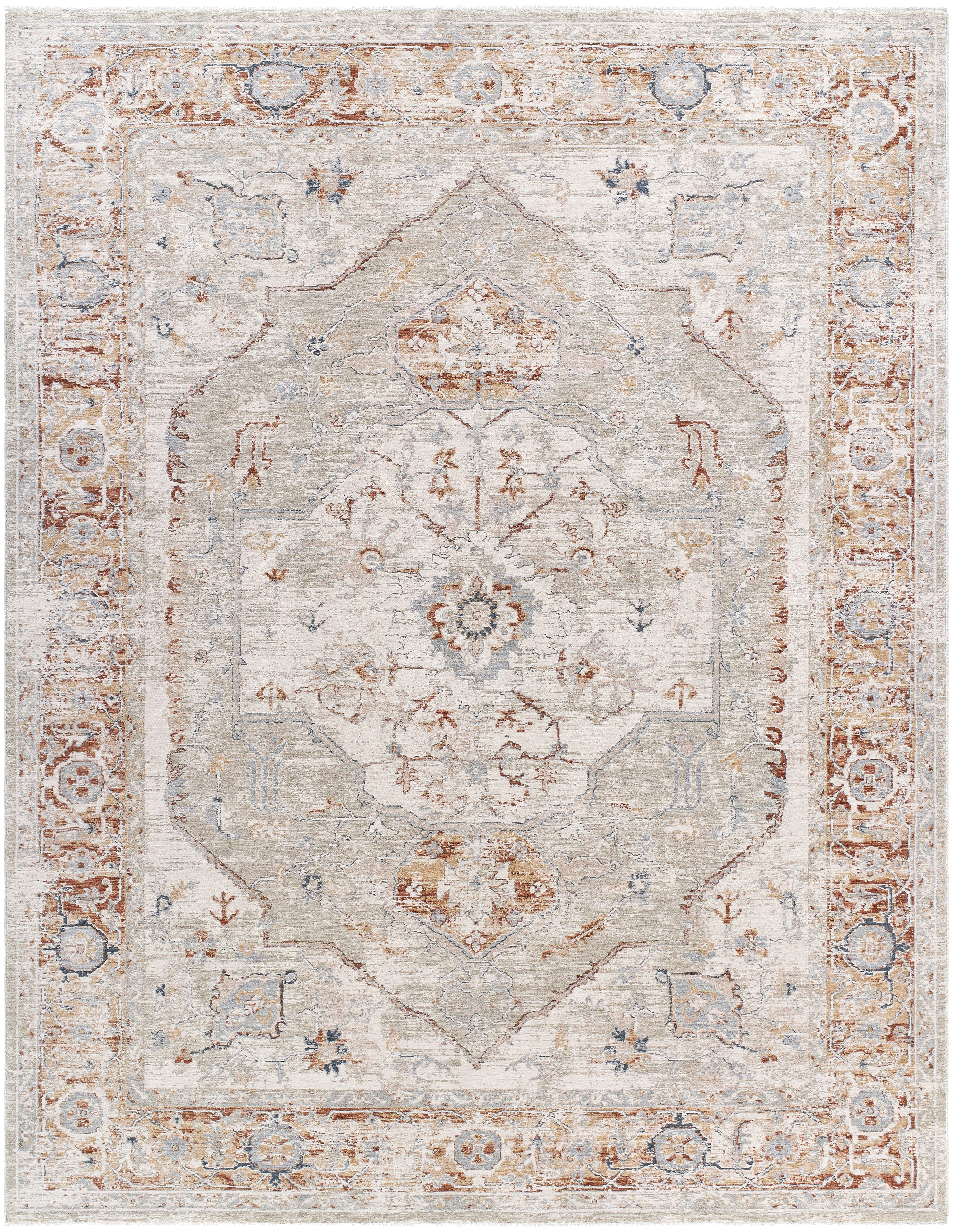 Poem White Indoor 2'7" x 3'11" Machine Woven Rug - Image 0