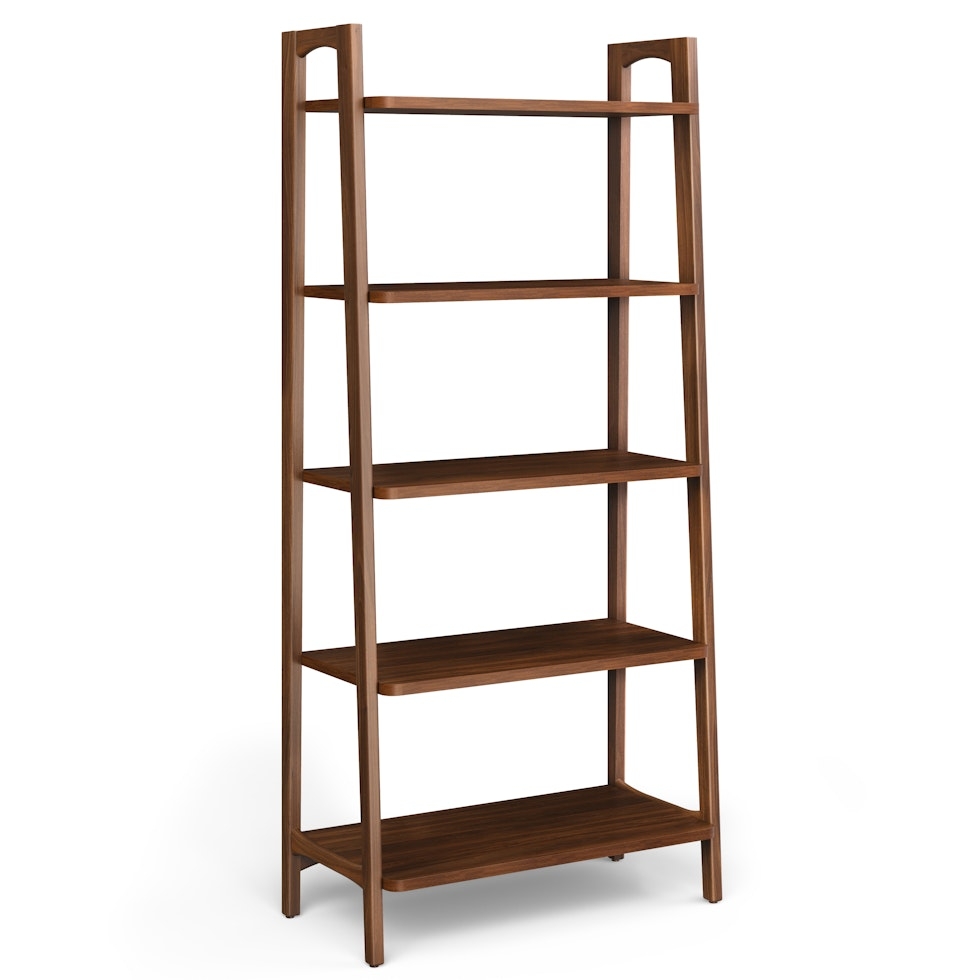 Krossa 32.5" Shelving Unit, Tall - Walnut - Image 0