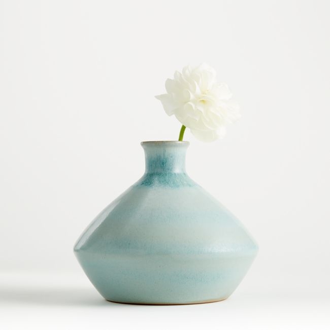 Mireya Mint Blue Vase - Image 0