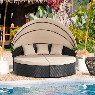 Birecree Furniture Patio Daybed with Cushions - Image 0