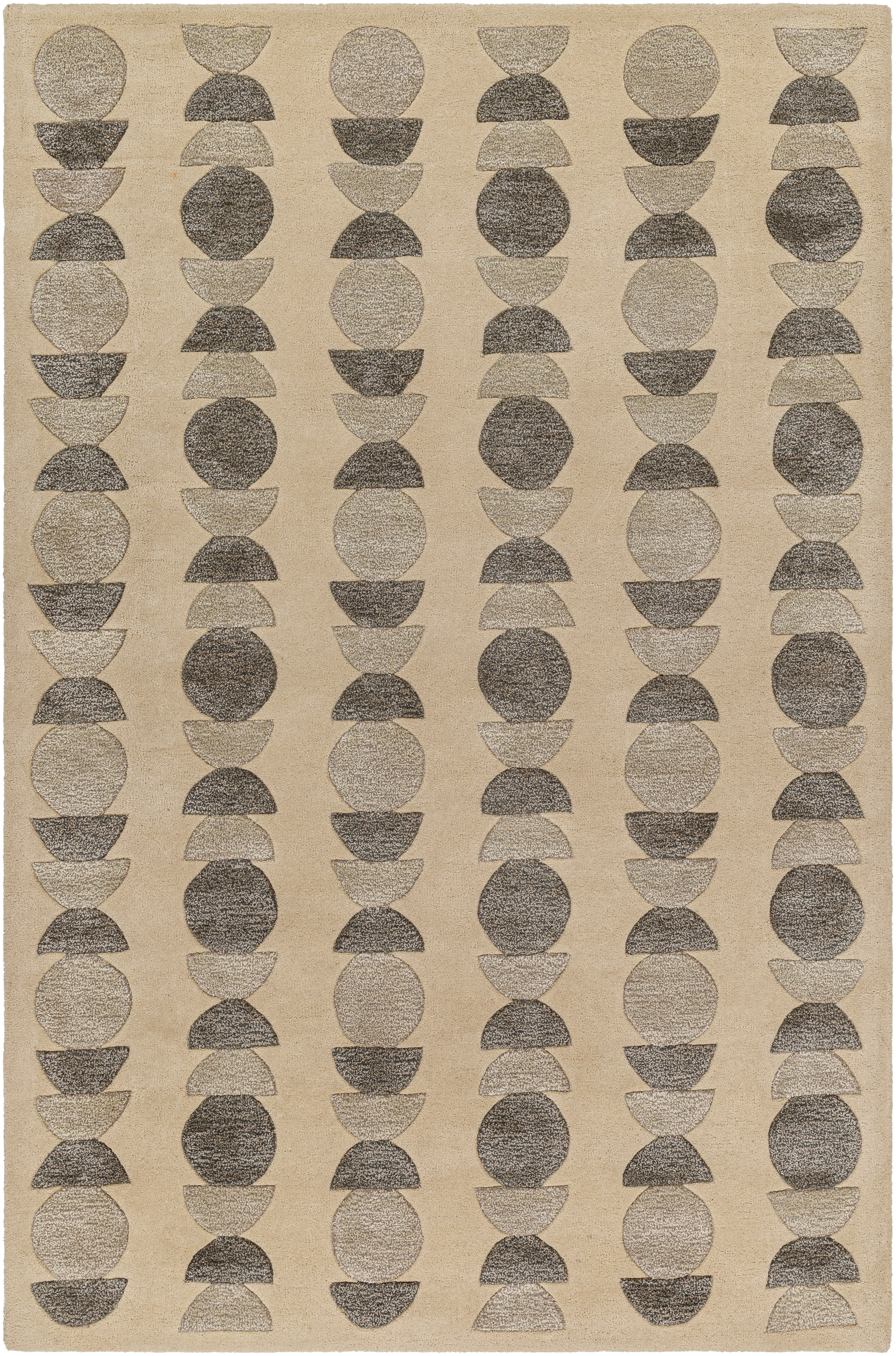 Vilnius Beige Indoor 2' x 3' Handmade Rug - Image 0