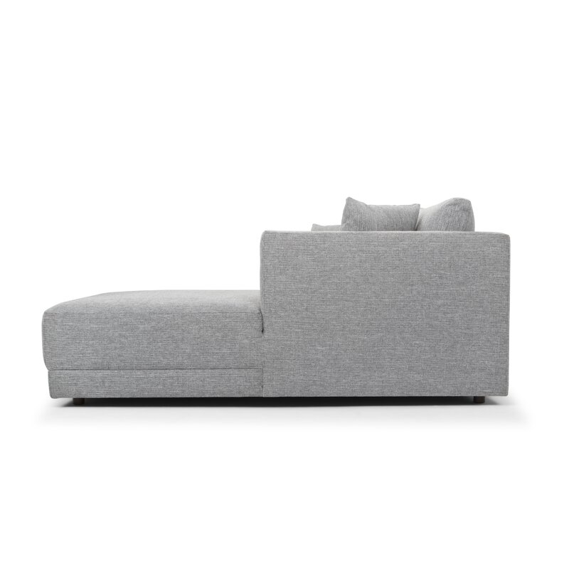 116.14" Wide Sofa & Chaise Gray right hand facing - Image 1