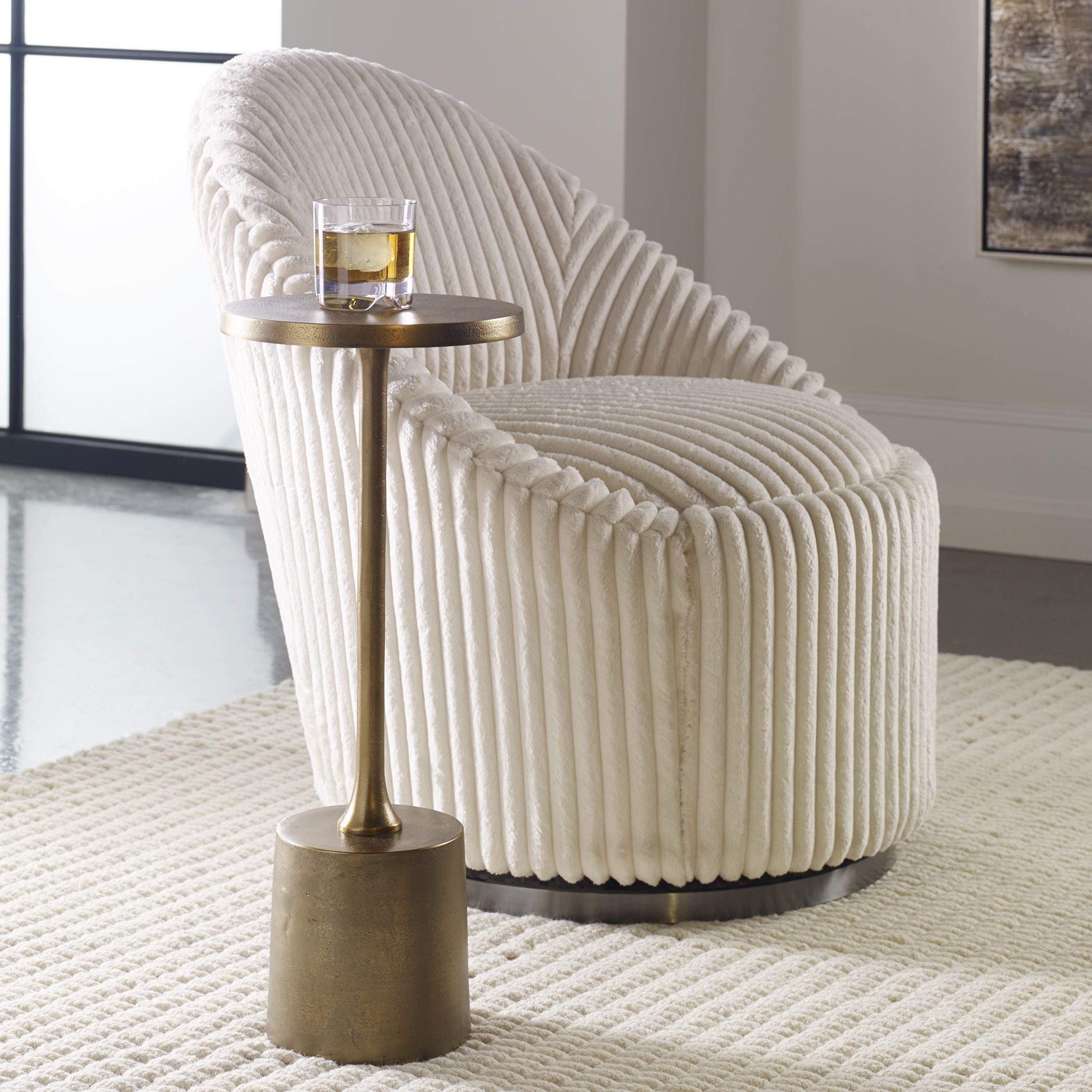 Sanaga Drink Table Gold - Image 1