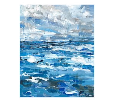 As Blue As Canvas Print by Lauren Herrera, 48" x 60" - Image 0
