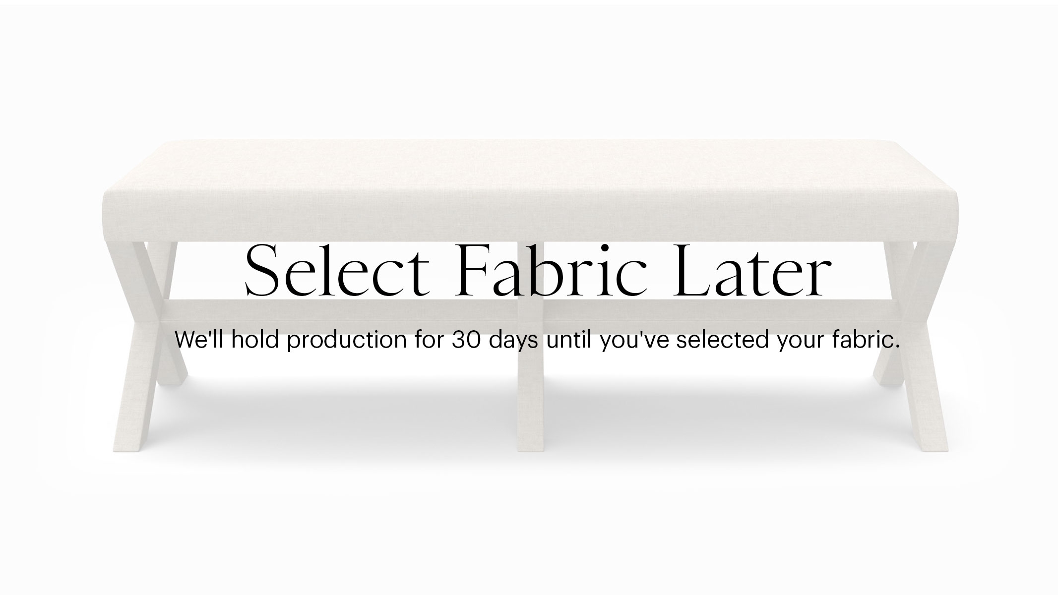 Double X Bench, Buy Now, Decide Later - Image 0