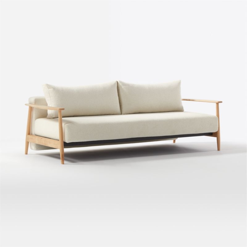 Una Ivory Boucle Sleeper Sofa - Image 3