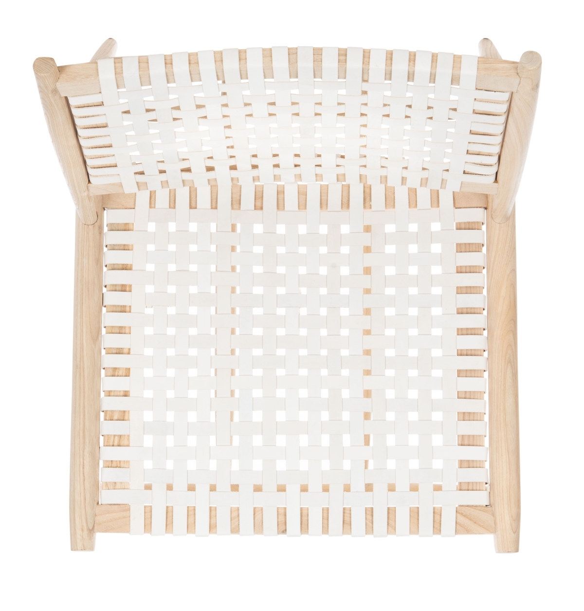 Soleil Accent Chair - White / Natural - Safavieh - Image 4