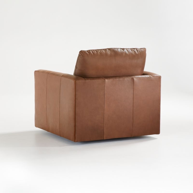 Gather Deep Leather Swivel Chair - Image 2