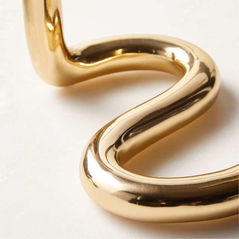 Freya Brass Double Taper Candle Holder - Image 2