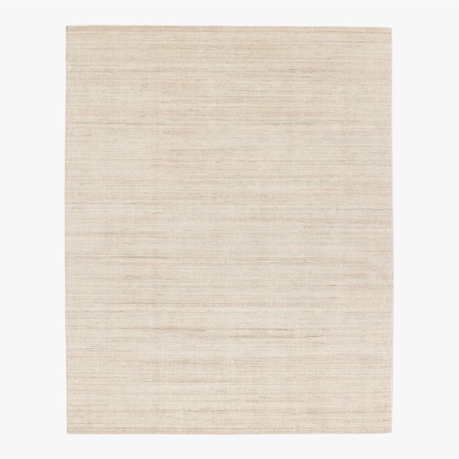 Leera Handloomed Warm White Performance Area Rug 5'X8' - Image 0