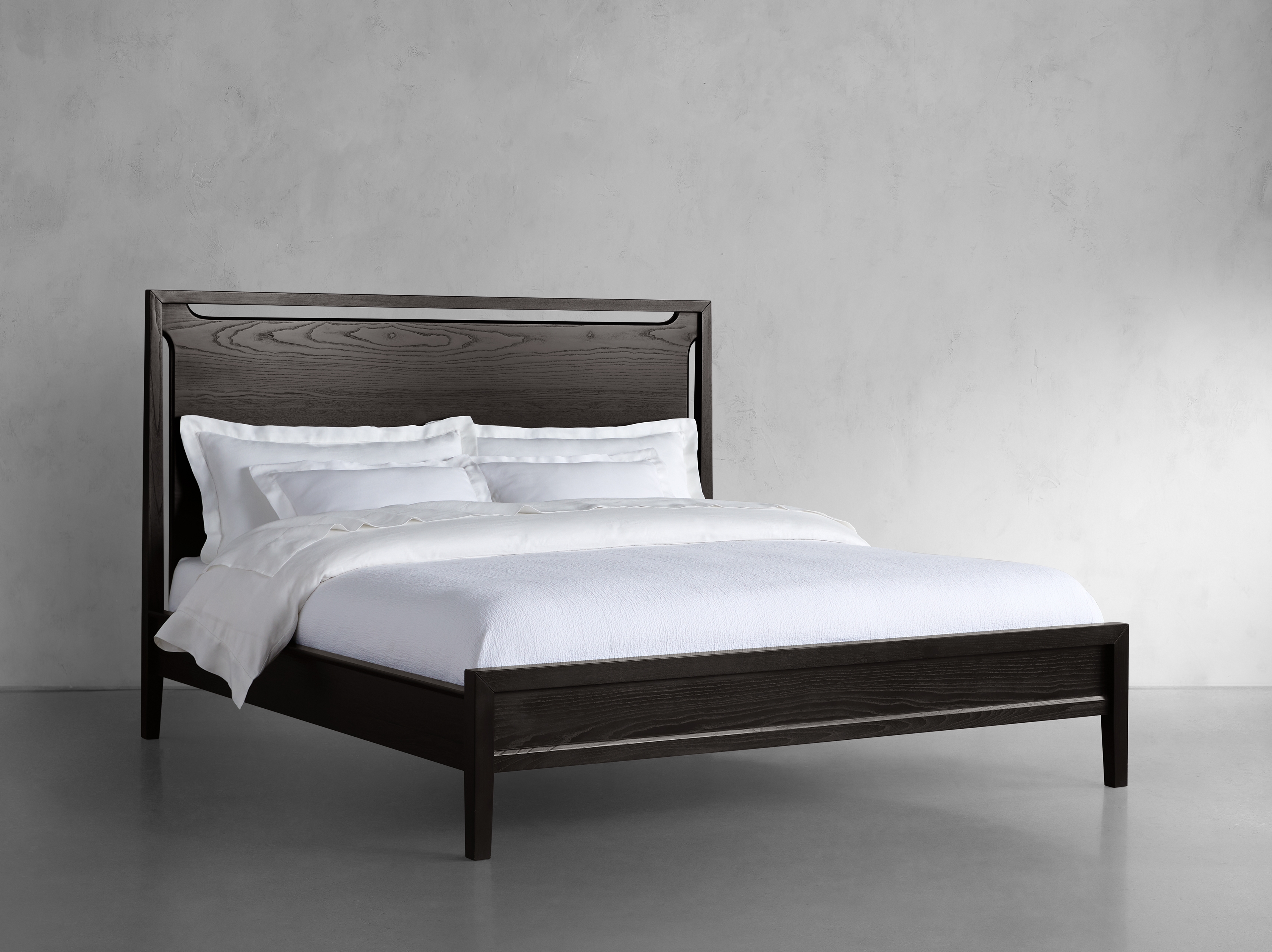 Brock Bed in Wood Queen Black  Dark Twilight  - Image 0