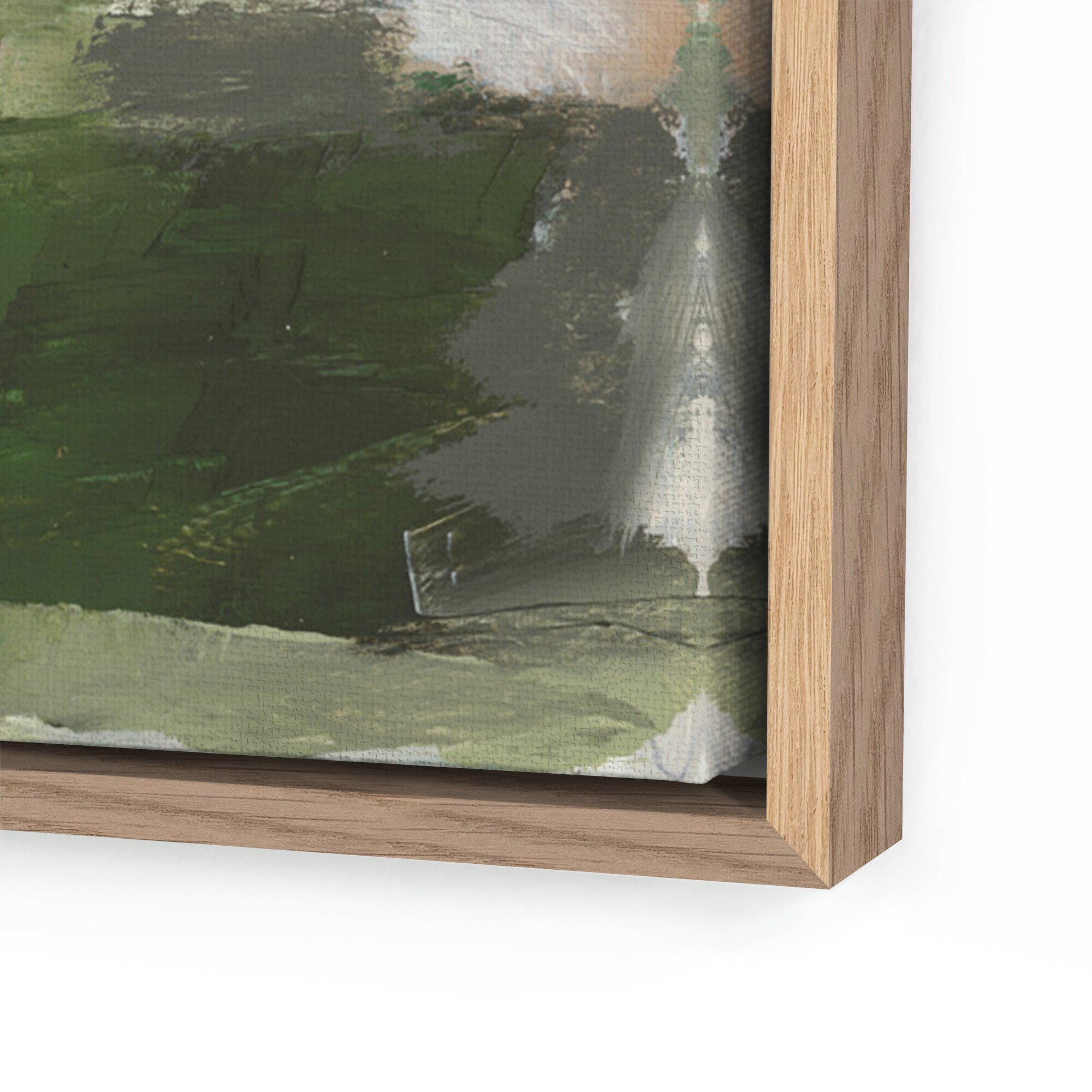 Quiet Splendor by Melanie Biehle - Vertical Grain White Oak Floater - Image 1