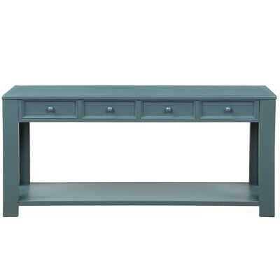 64'' Console Table With Drawers And Shelf - Image 0