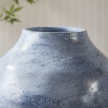 Caspian Ceramic Vase, Blue Ombre - Image 1