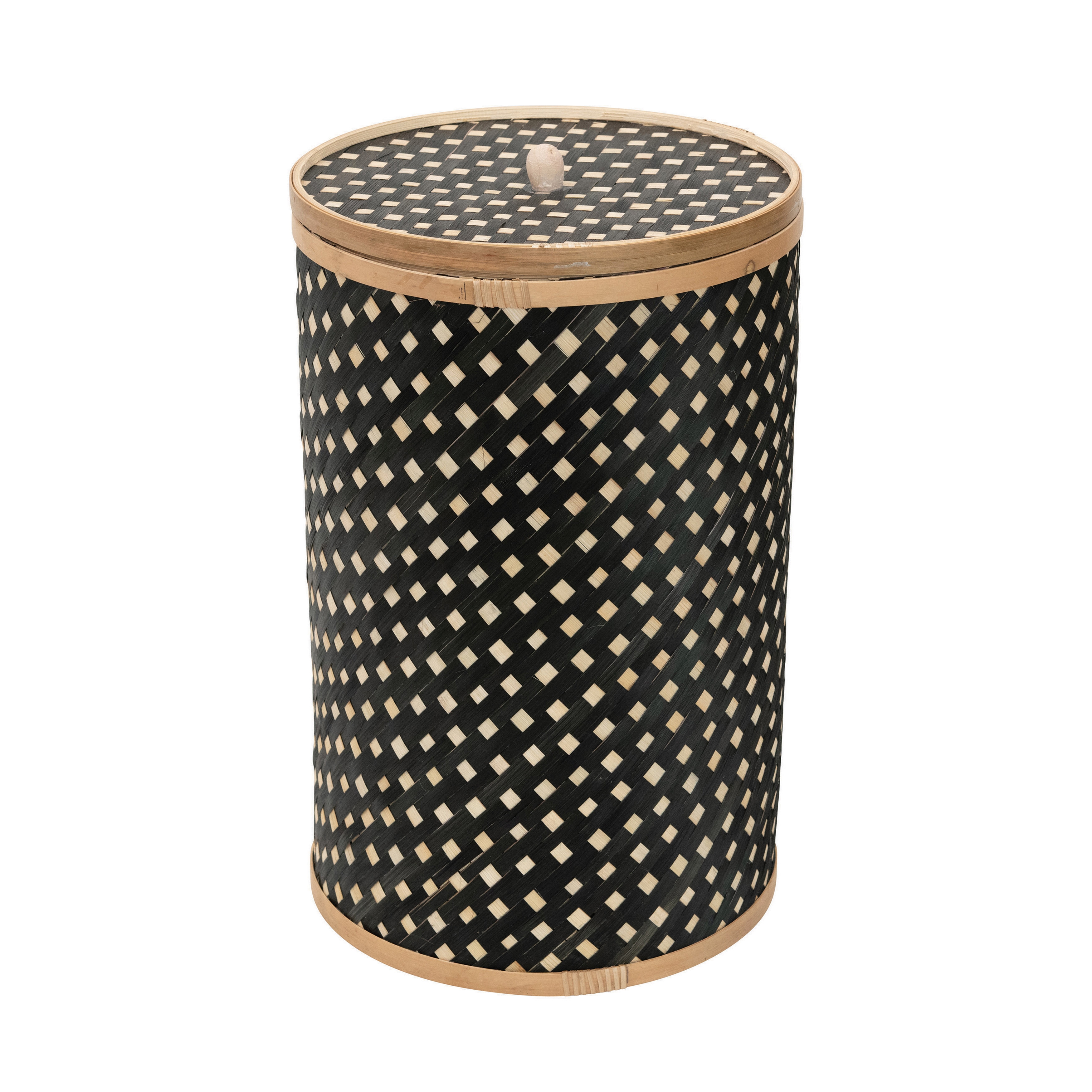 Bamboo Hamper with Lid - Image 0