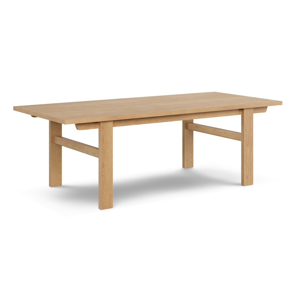 Gina 88.5" - 112" Extendable Dining Table - White Oak - Image 0