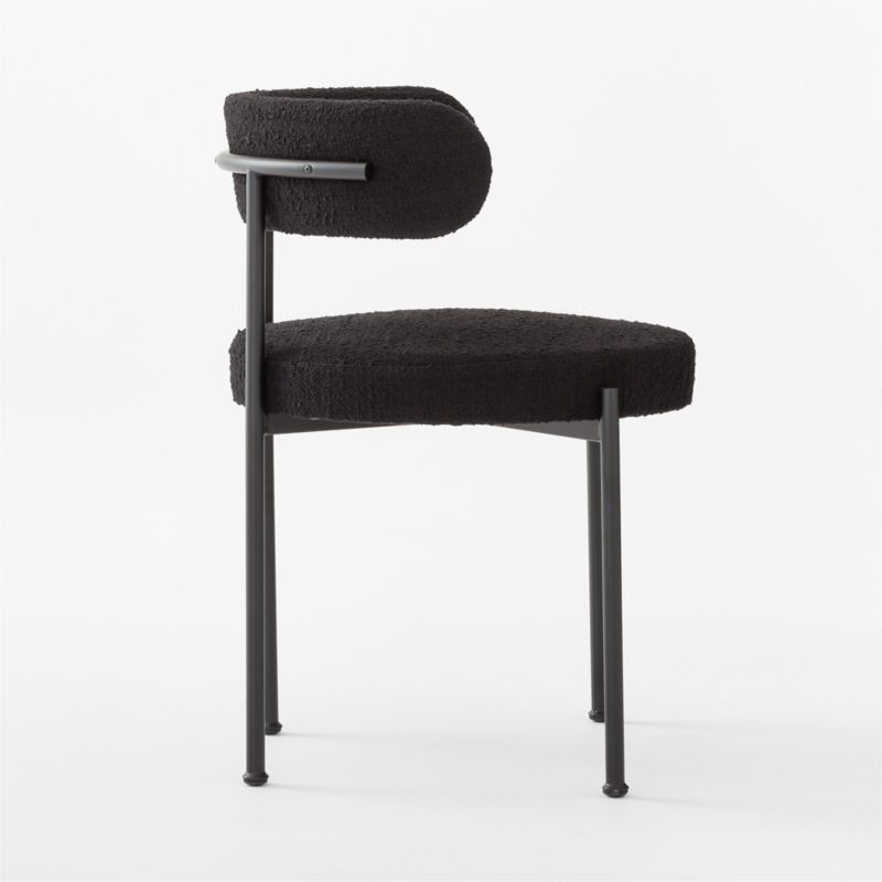 Inesse Boucle Black Dining Chair - Image 3
