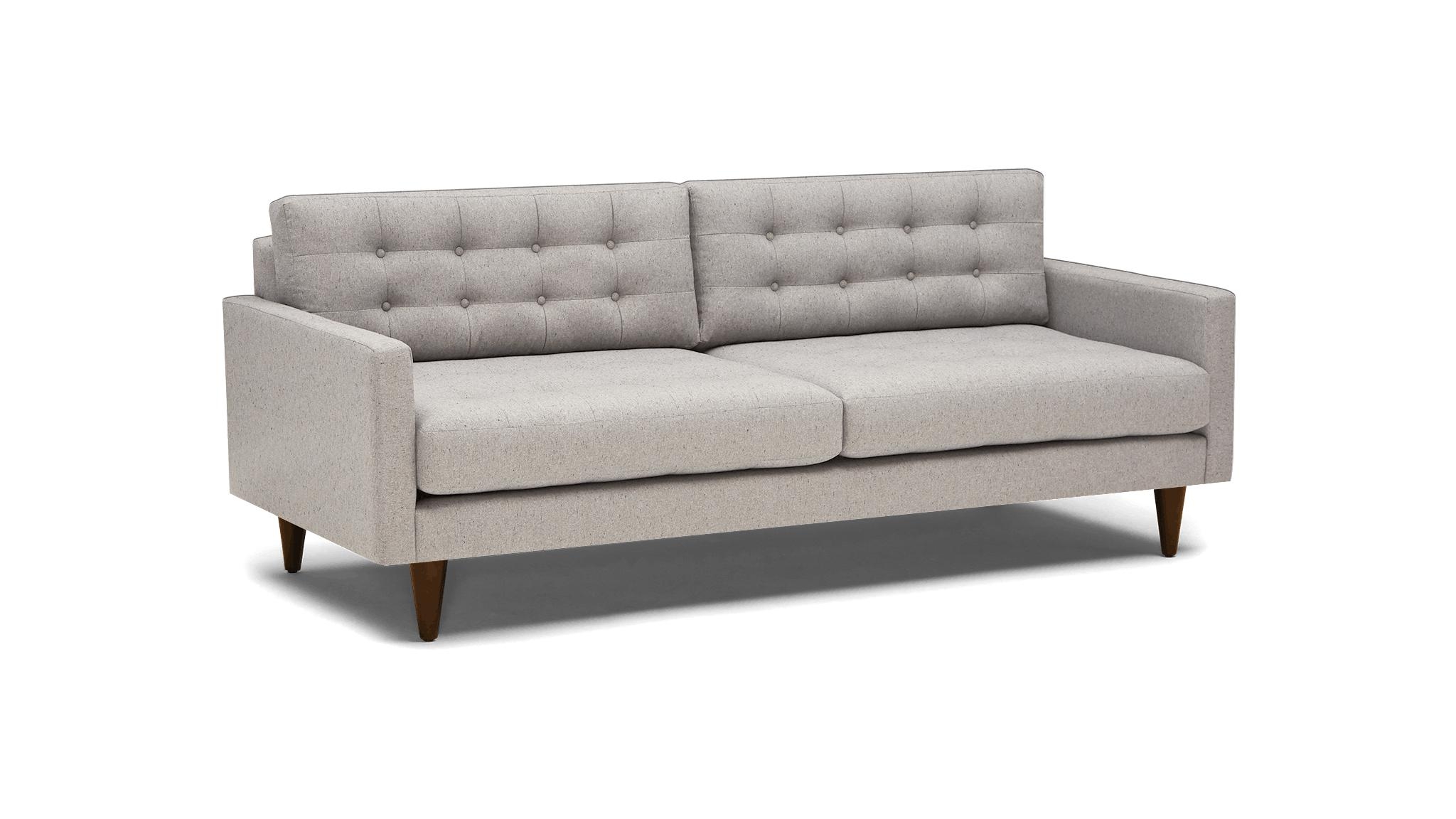 Beige/White Eliot Mid Century Modern Sofa - Merit Dove - Mocha - Image 1