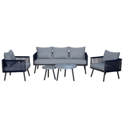 Mervyn Courtyard Casual Spring Valley Sofa Seating Group with Cushions - Image 0