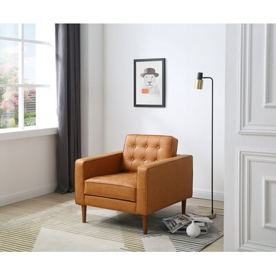 Aceves 32" Wide Tufted Armchair - Image 1