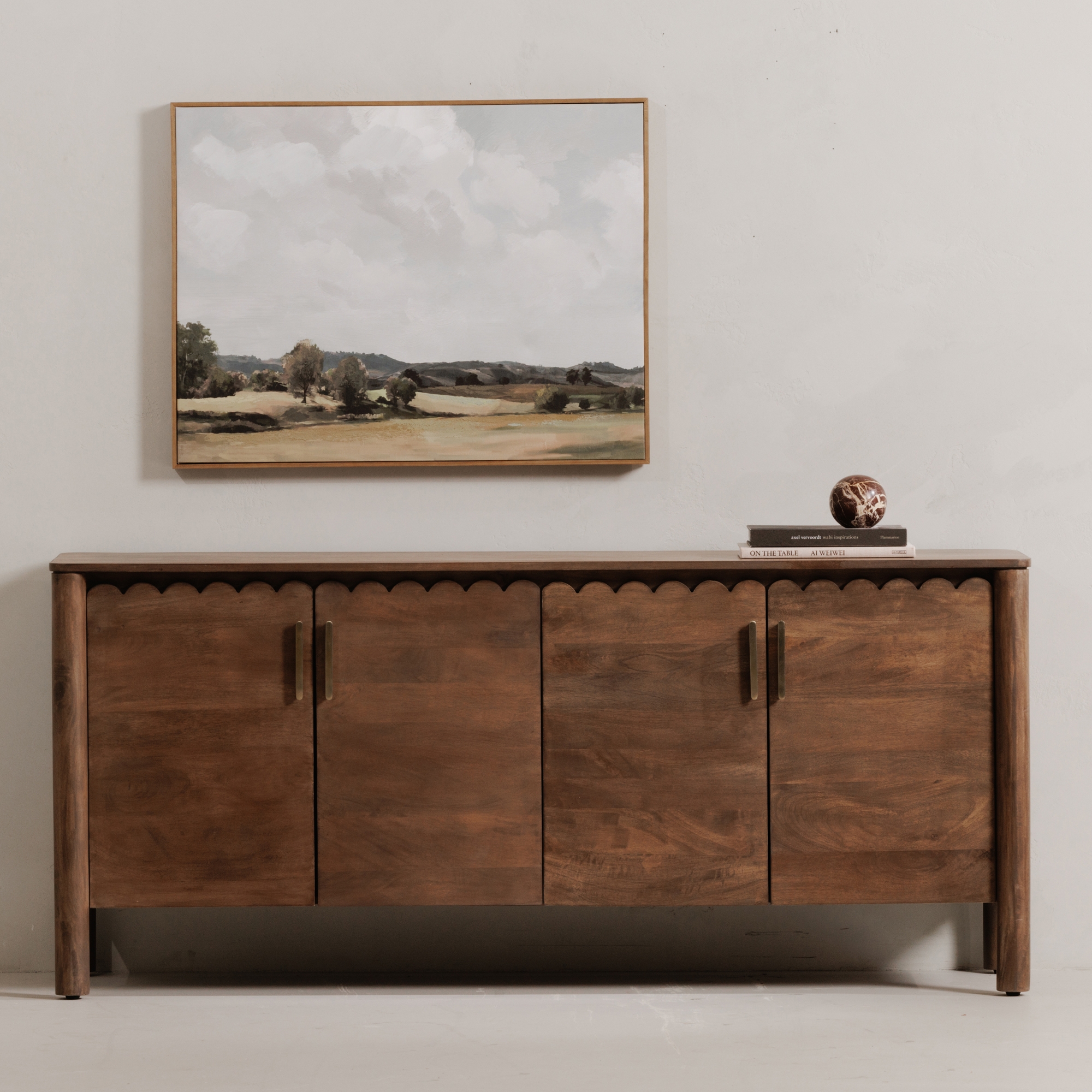 Wiley 4 Door Sideboard Vintage Brown - Image 10