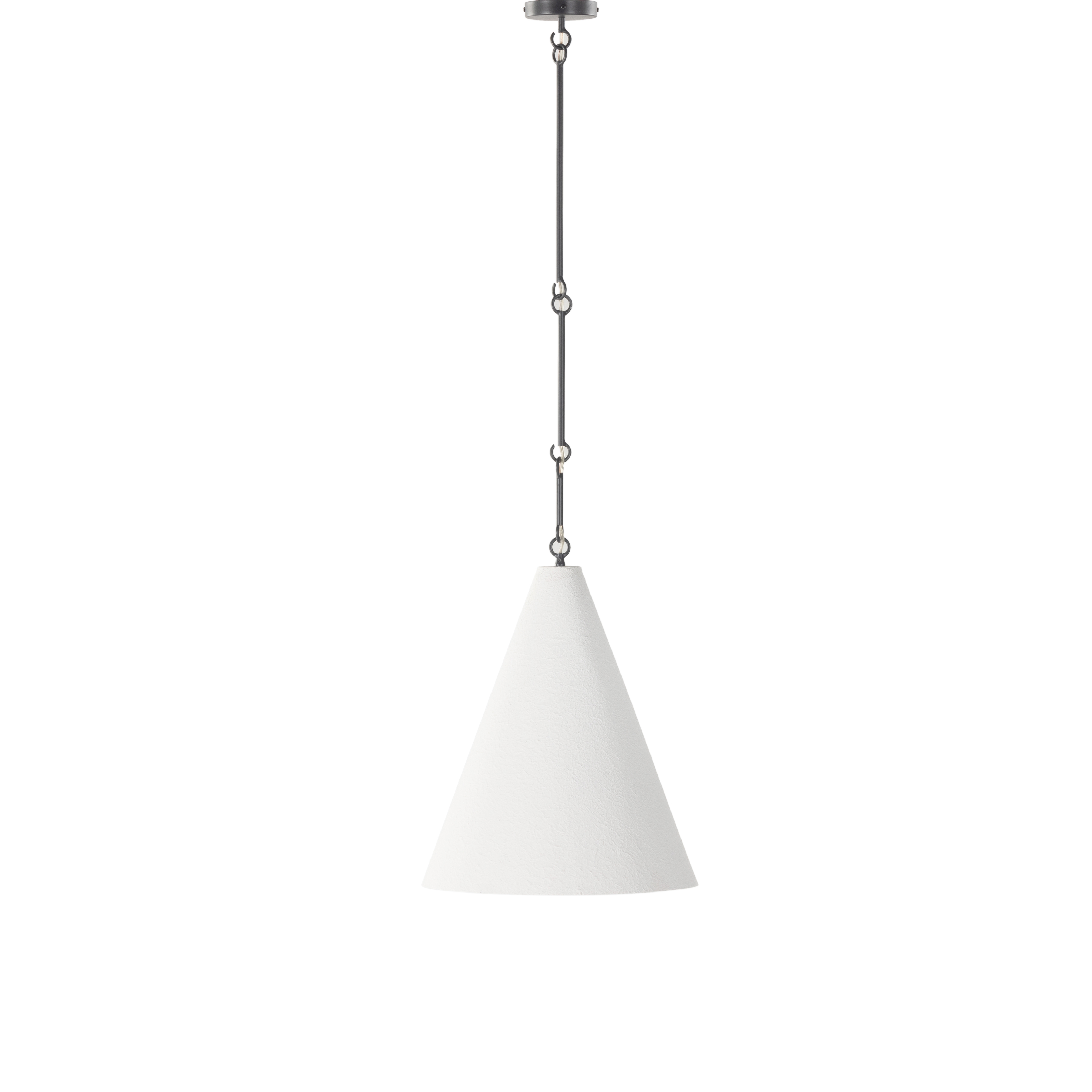 Grazia Pendant-Matte White Plaster - Image 3