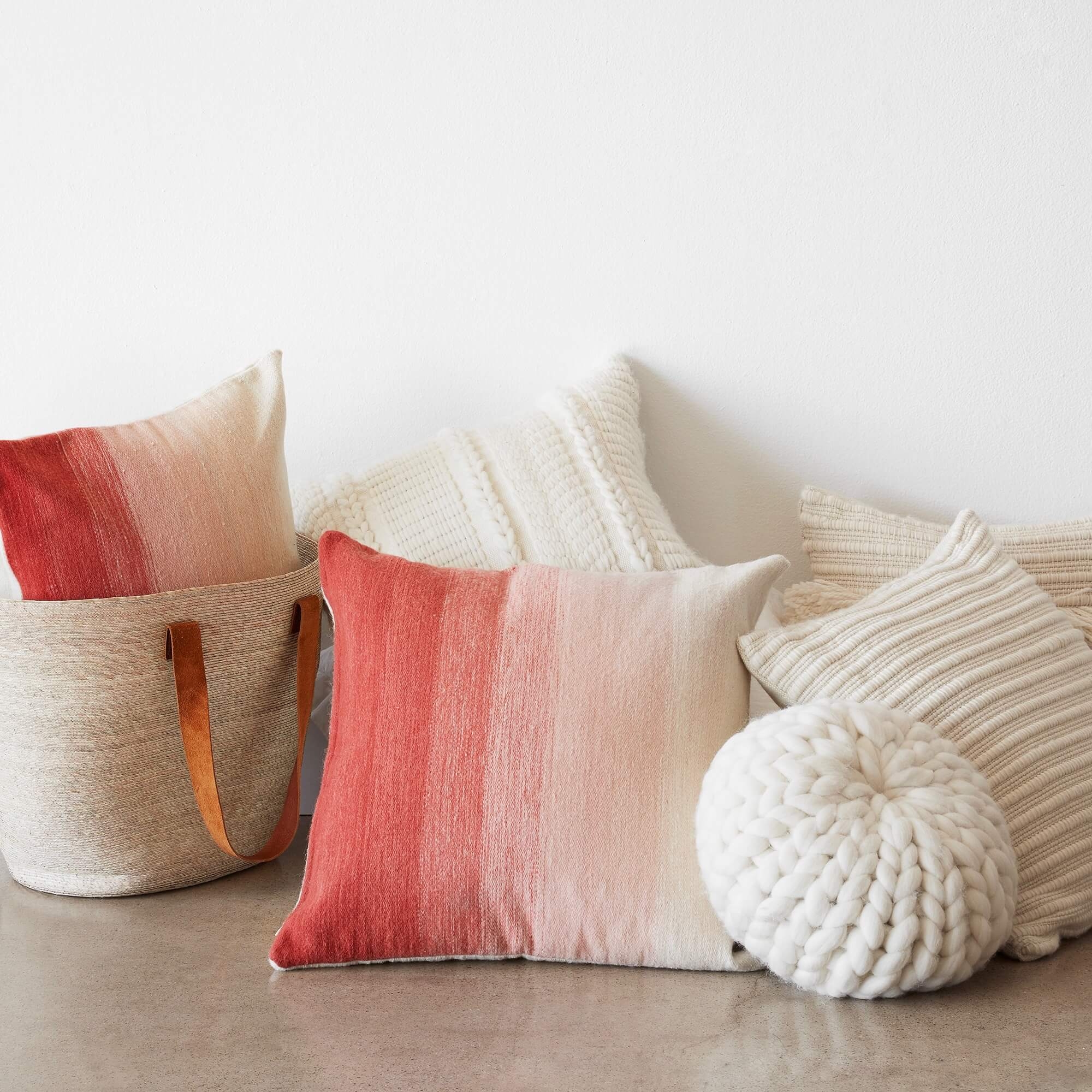 The Citizenry Marea Pillow | 18" x 18" | Made You Blush - Image 6