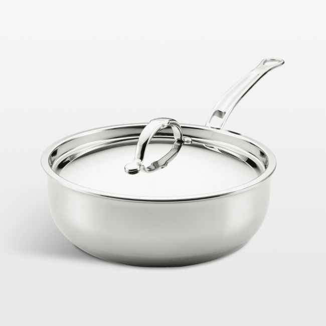 Hestan Probond Luxe 2-Qt. Stainless Steel Saucier with Lid - Image 0