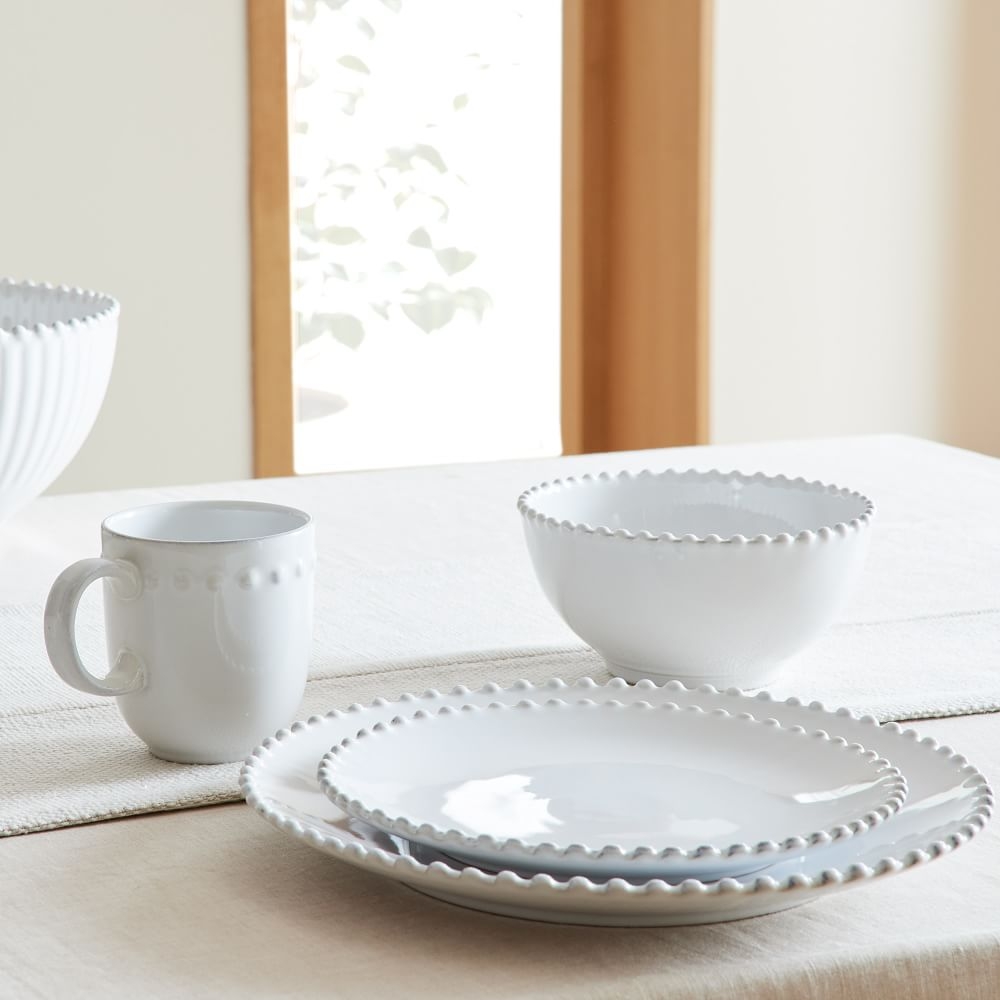Pearl White Dinnnerware 4Pc Place Setting Pearl White - Image 0