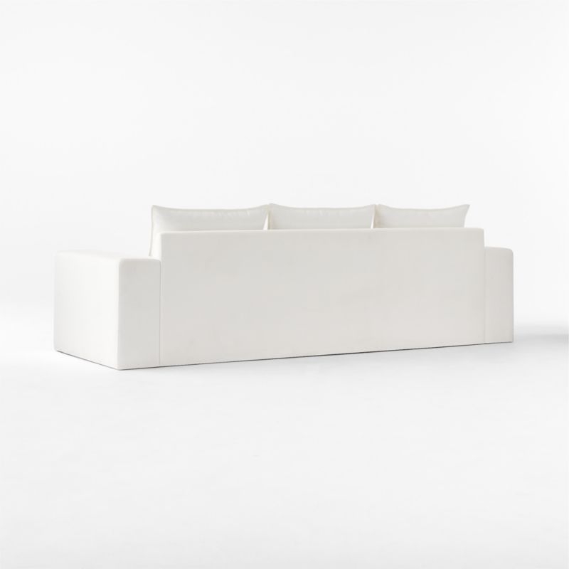 Camden 101" White Performance Fabric Sofa - Image 4