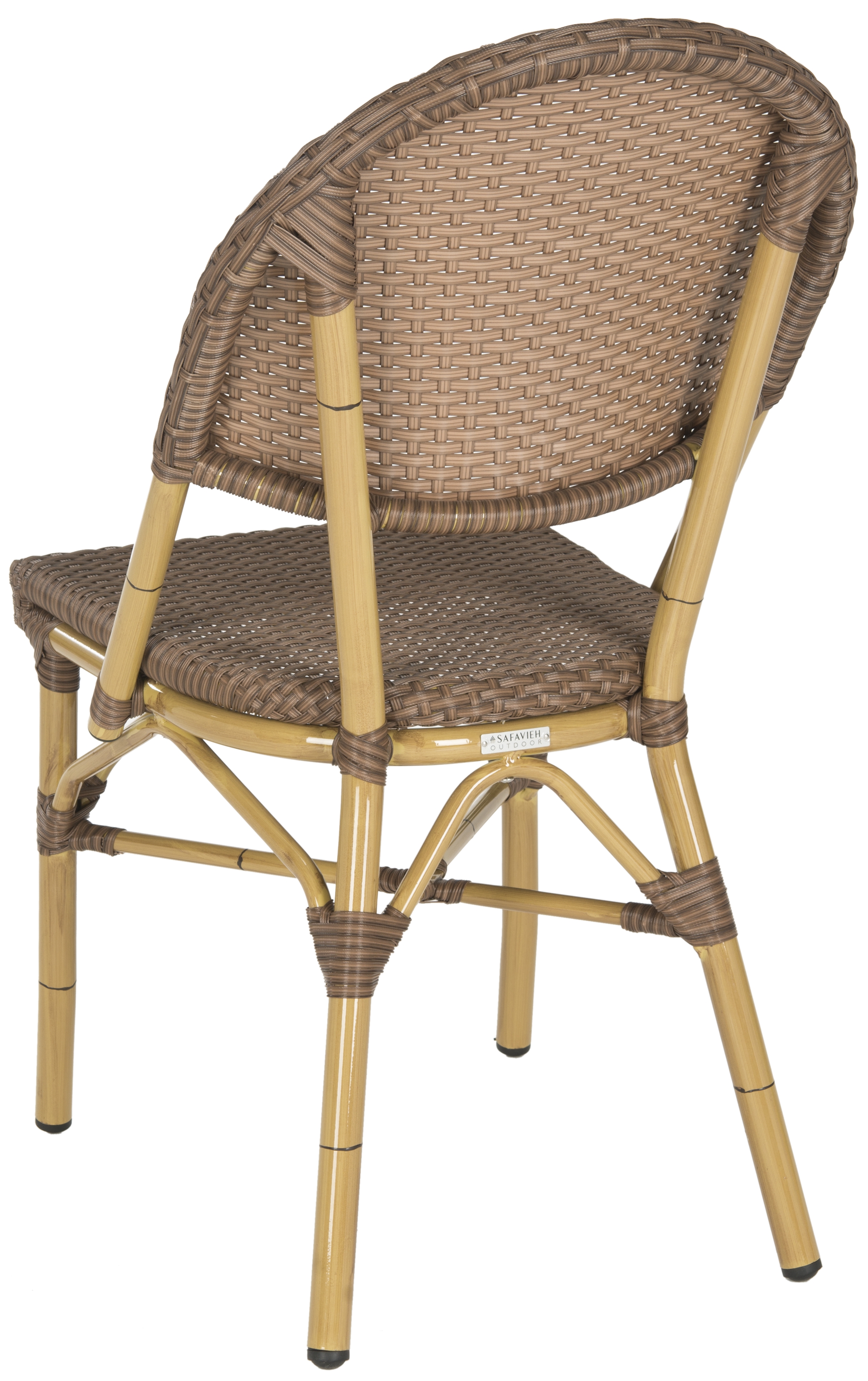 Barrow Stacking Indoor-Outdoor Side Chair - Brown - Arlo Home - Image 3