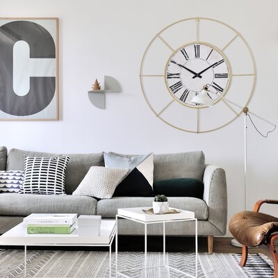 Oversized Meisha 28" Living Room Wall Clock - Image 0
