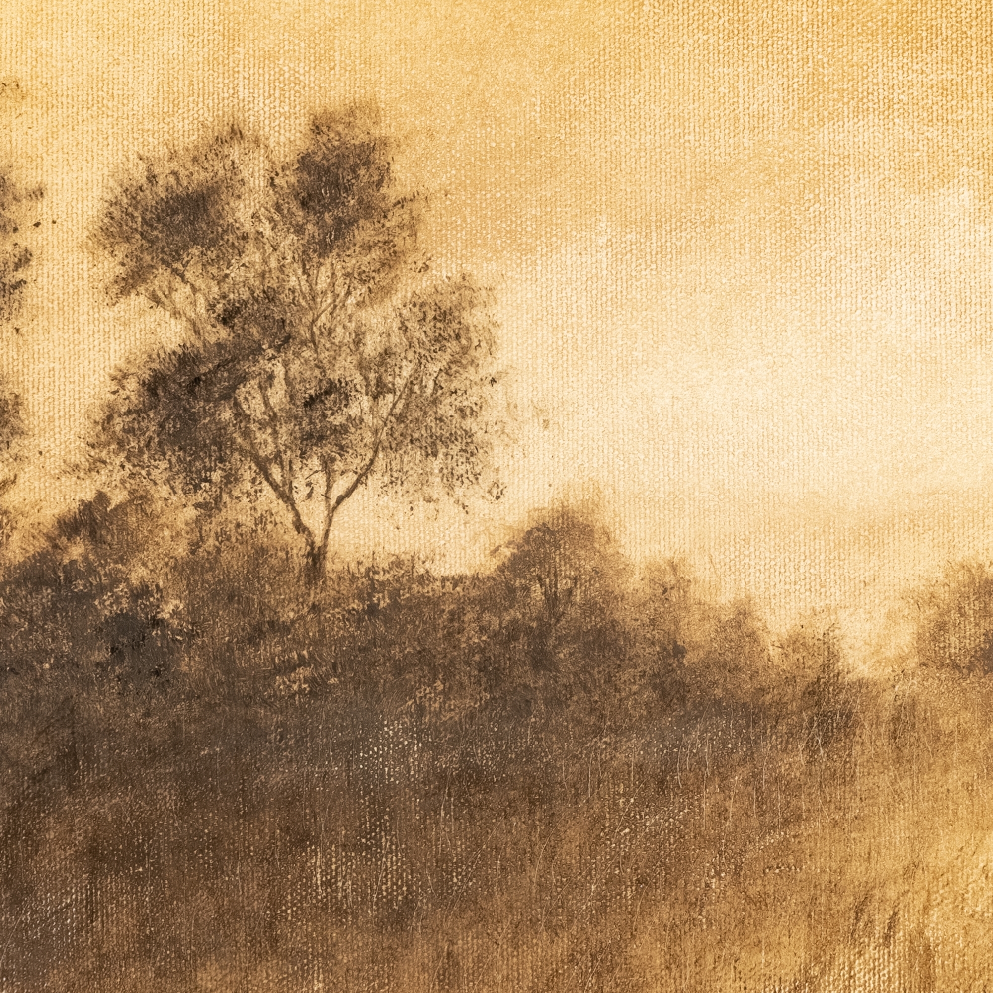 Hillside Haze VIII by Aileen Fitzgerald - Rustic 1.5 Walnut - Image 3