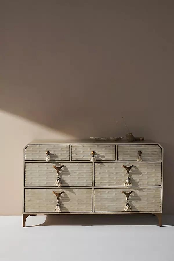 Zagora Tasseled Seven-Drawer Dresser - Image 0