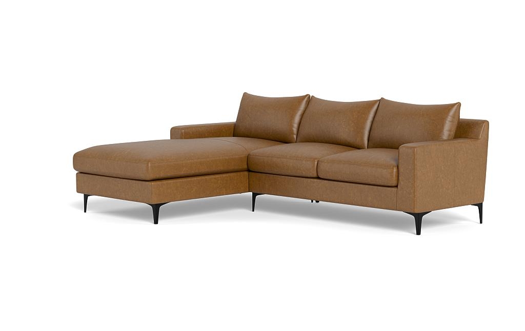 Sloan Leather Left Chaise Sectional - Image 2