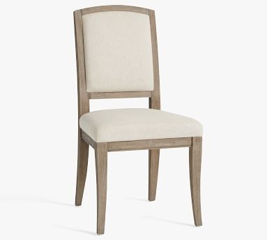 Adrian Dining Chair, Basketweave Slub Oatmeal/Gray Wash Leg - Image 5