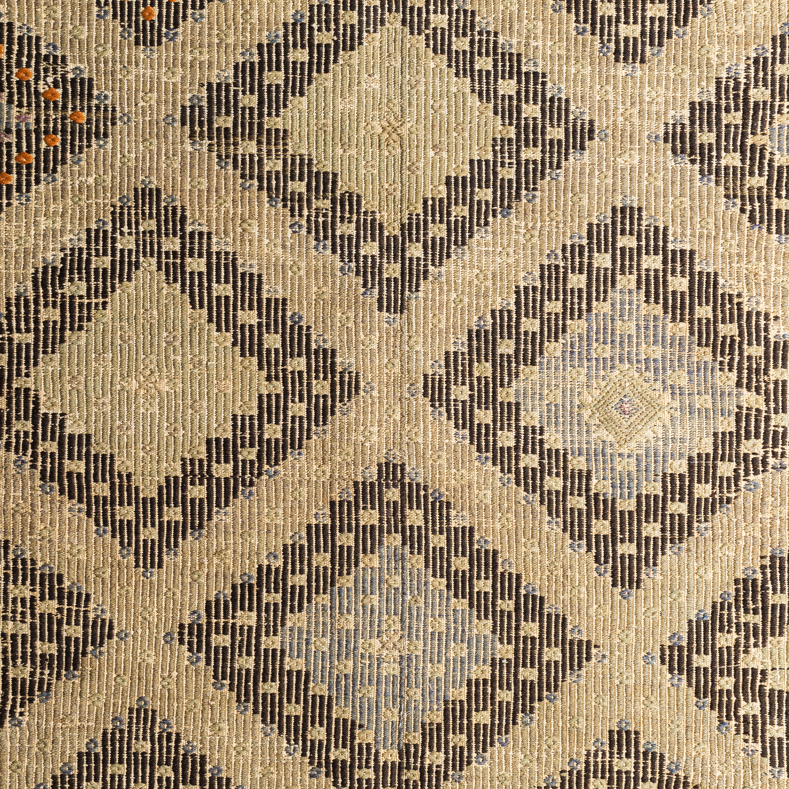 Antique One of a Kind Brown Indoor 6'9" x 10'5" Handmade Rug - Image 4