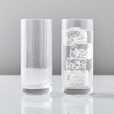 Esme Fluted Glassware, Highball, Set of 2 - Image 0