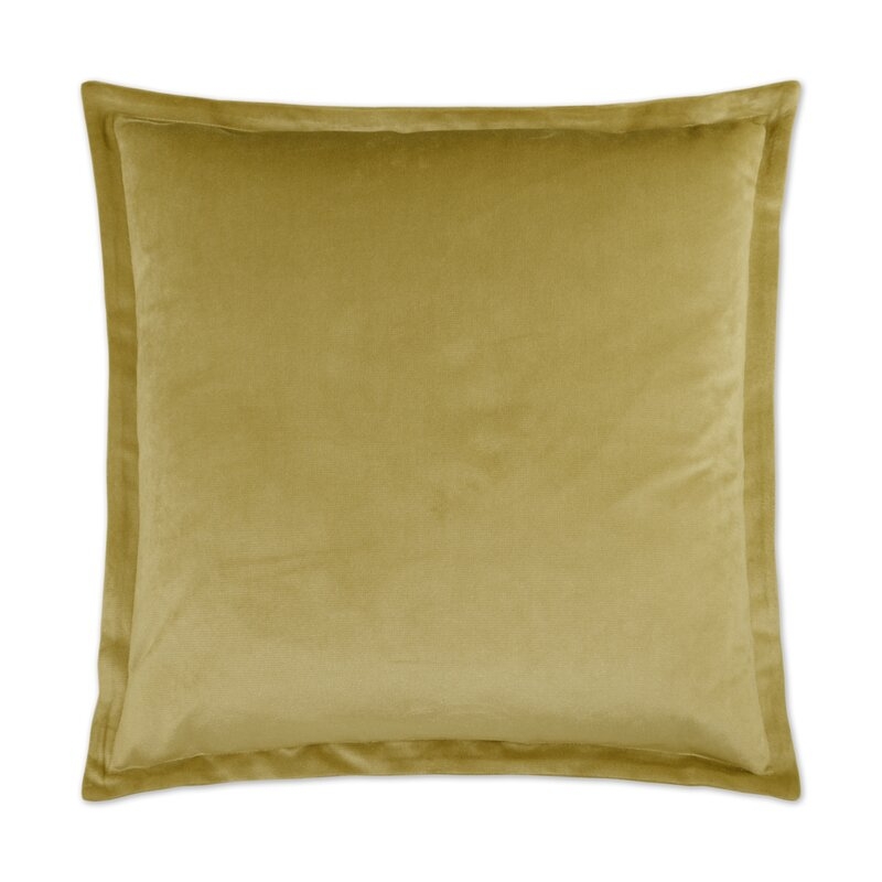D.V. Kap Belvedere Throw Pillow Color: Maize - Image 0