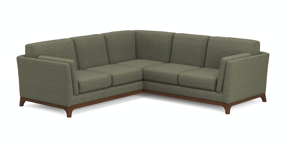 Ceni 88" Corner Sectional - Hemlock Green - Image 0