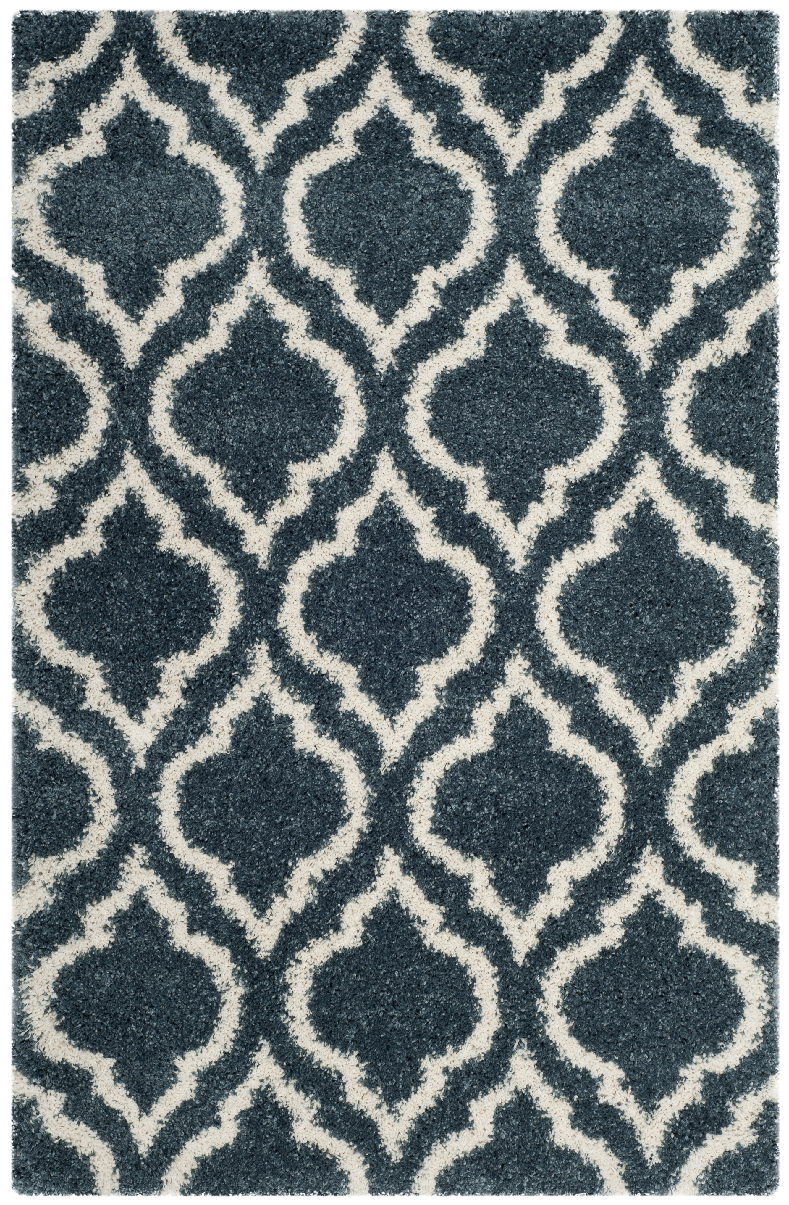 Arlo Home Woven Area Rug, SGH284L, Slate Blue/Ivory,  4' X 6' - Image 0