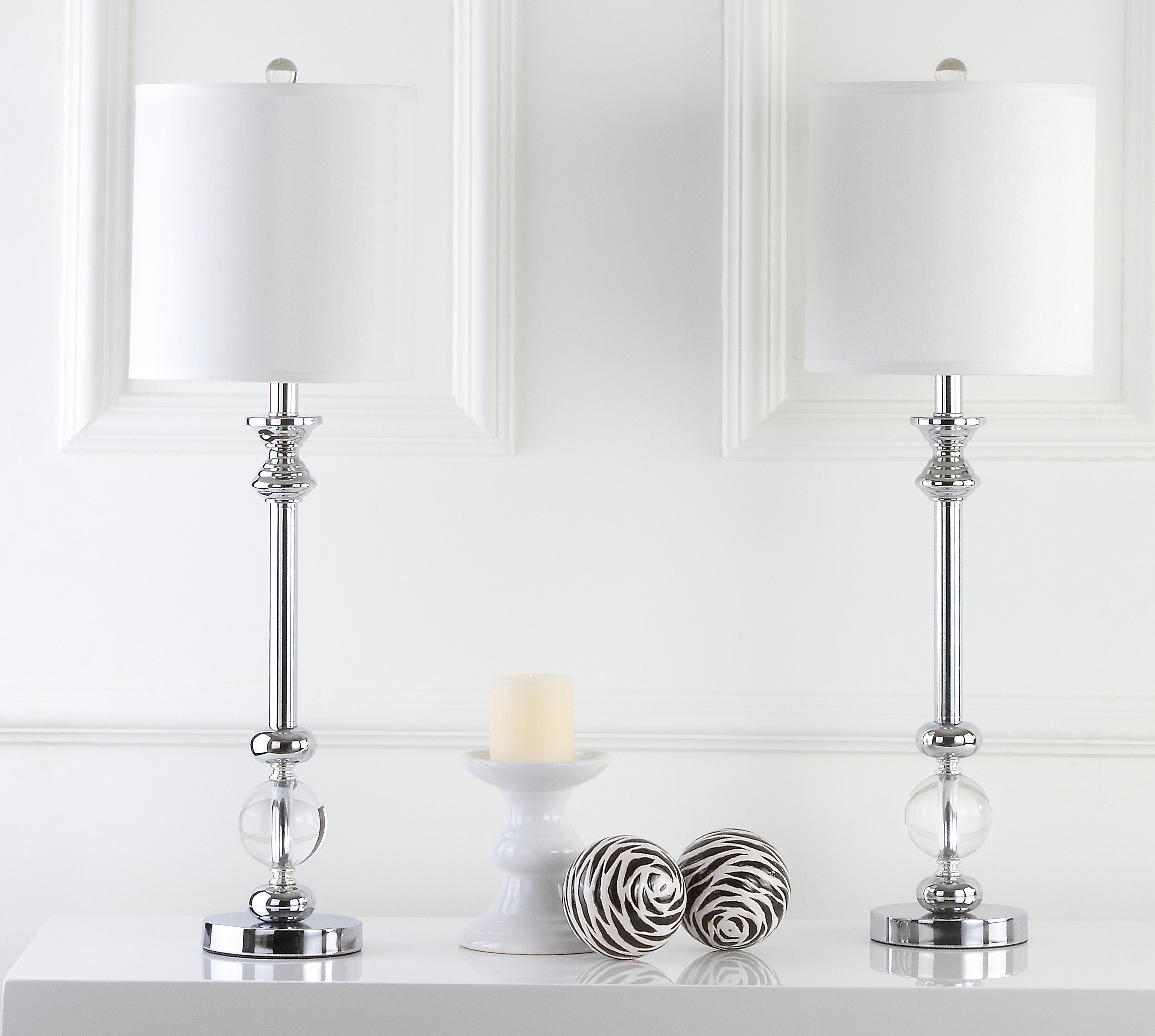 Erica Crystal Candlestick Lamp - Crystal - Safavieh - Image 1