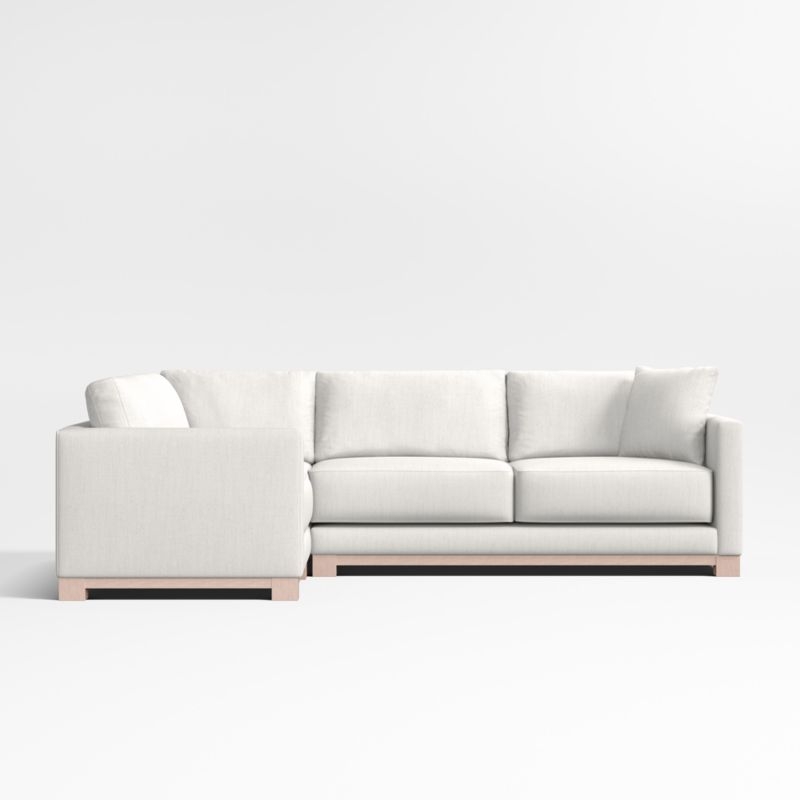 Gather Wood Base 3-Piece Corner Sectional Sofa - Image 1