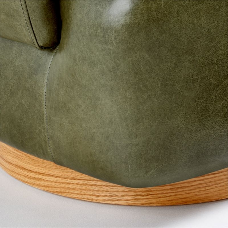 Merrick Leather Swivel Chair - Image 6